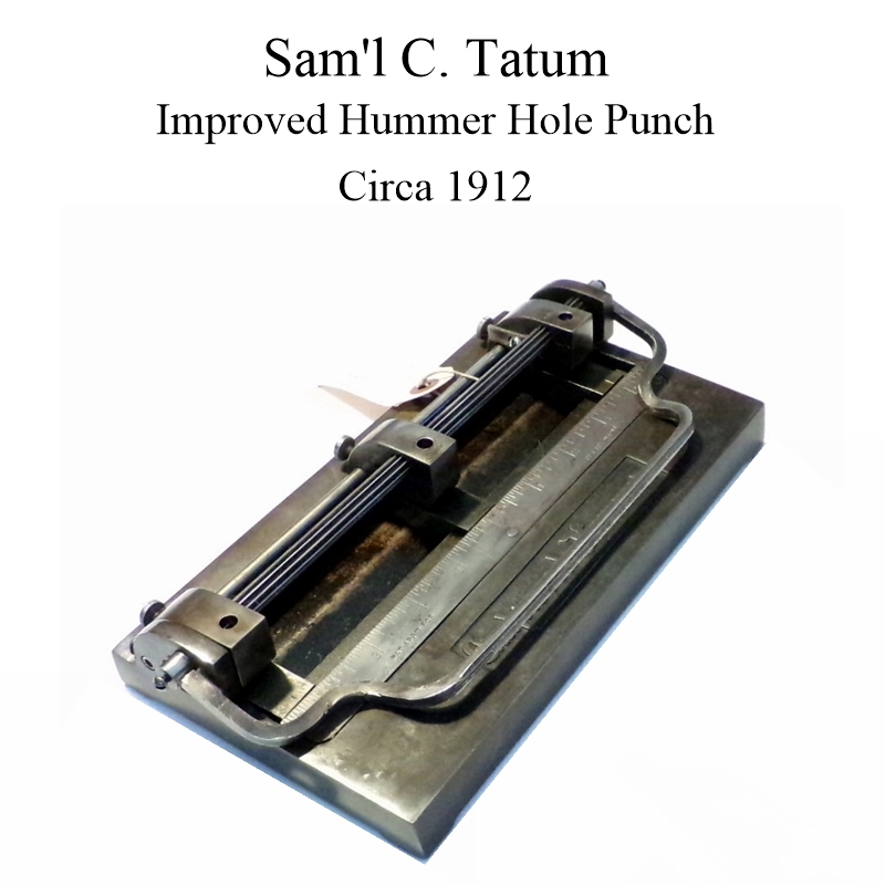 Tatum Hole Punch 1912