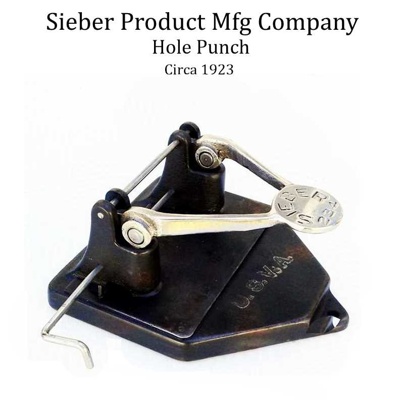 Sieber Hole Punch 1923